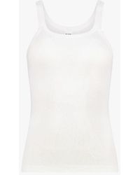 RE/DONE Ribbed Tank Top - White