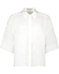 DRYKORN Short Sleeve Linen Shirt - White
