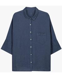 120% Lino Shirts / Tops - Blau