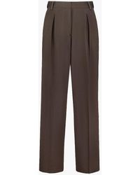 Officine Generale High-waisted Pants - Brown