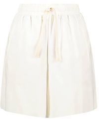 DRYKORN Solid Structured Jersey Shorts - White