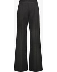 Calvin Klein Wide-leg Trousers With Recycled Punto Milano - Black
