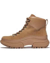 Fitflop - Women Wylder Suede Hiker-lace Boots Leather/suede/rubber - Lyst