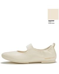 Fitflop - Delicato X Pantone Poise Leather Mary-Janes, Antique, Size: Uk - Lyst