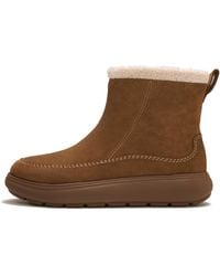 Fitflop - Iq-Comff Suede Boots, Terracotta, Size: Uk - Lyst