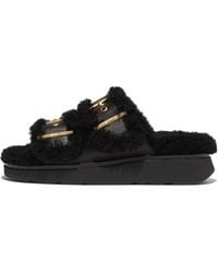 Fitflop - Gen-Ff Shearling Two-Bar Slides - Lyst