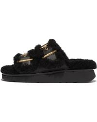 Fitflop - Gen-Ff Shearling Two-Bar Slides - Lyst
