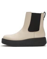 Fitflop - Gen-Ff Roam Leather Chelsea Boots, Taupe, Size: Uk - Lyst