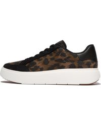 Fitflop - Women Rtg Leopard Suede Trainers Suede/leather - Lyst