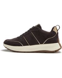 Fitflop - F-Mode Flow Suede Trainers, /Platino, Size: Uk - Lyst