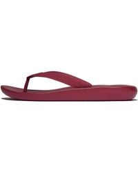 Fitflop - Iqushion Textured-Strap Flip-Flops - Lyst