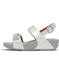Fitflop - Lulu Ultra-Jewel Metallic Back-Strap Sandals - Lyst