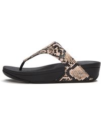 Fitflop - Lulu Leather Toe-Post Sandals - Lyst