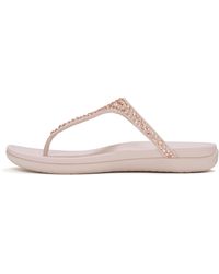 Fitflop - Solay Mixed-Crystal Toe-Post Sandals - Lyst