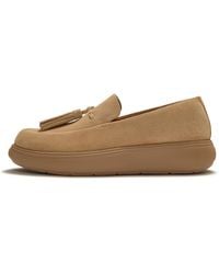 Fitflop - Iq-Comff Suede Tassel Loafers, Camel, Size: Uk - Lyst
