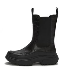 Fitflop - Wylder Chelsea High Boots Leather/Rubber, All, Size: Uk - Lyst