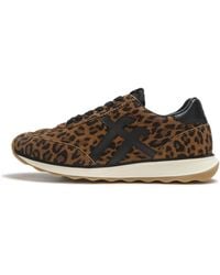 Fitflop - Retro-Q Suede Trainers Leopard Print, Size: Uk - Lyst