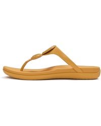 Fitflop - Solay Glossy-Disc Toe-Post Sandals - Lyst