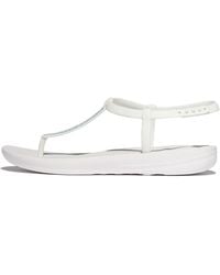 Fitflop - Iqushion Splash Sparkle T-Bar Sandals - Lyst