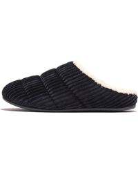 Fitflop - Chrissie Fleece-lined Corduroy Slippers - Lyst