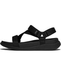 Fitflop - Women F-mode Go Adjustable Webbing Z-strap Sandals Polyester Webbing Nylon - Lyst