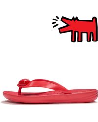 Fitflop - Iqushion X Keith Haring Flip-Flops Tpu, Signal, Size: Uk - Lyst