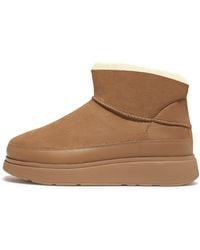 Fitflop - Gen-Ff Ultra-Mini Shearling Boots Double-Faced Shearling Suede/Leather - Lyst