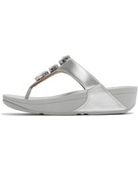 Fitflop - Lulu Ultra-Jewel Metallic Toe-Post Sandals - Lyst