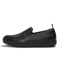 Fitflop - Craft-Q Leather Moc Loafers - Lyst
