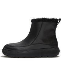 Fitflop - Iq-Comff Leather Boots, All, Size: Uk - Lyst