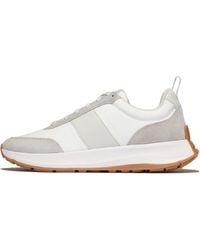 Fitflop - F-mode Flow Mens Suede-mix Trainers Leather/suede/fabric Polyester - Lyst