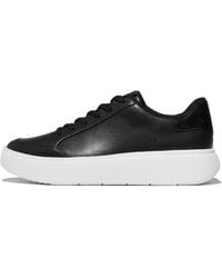 Fitflop - Rtg Sequin-Backtab Leather Trainers, Size: Uk - Lyst