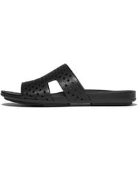 Fitflop - Gracie Perf-Leather H-Bar Slides - Lyst