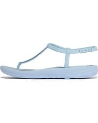 Fitflop - Iqushion Splash Sparkle T-Bar Sandals - Lyst
