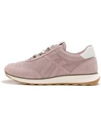 Fitflop - Retro-Q Suede Trainers Cotton/Suede/Pu, Blush, Size: Uk - Lyst