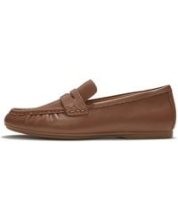 Fitflop - Delicato Leather Loafers, Terracotta, Size: Uk - Lyst