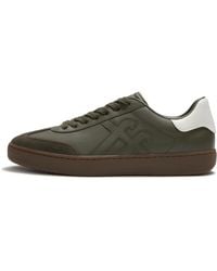 Fitflop - The Dash Ff T-Toe Leather Trainers, Deep, Size: Uk - Lyst