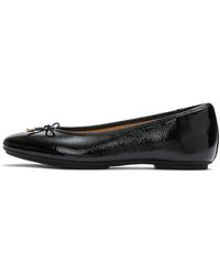 Fitflop - Delicato Bow Textured Patent-Leather Ballerinas - Lyst