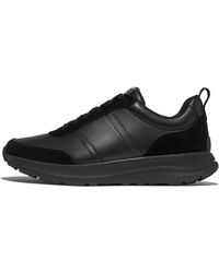 Fitflop - F-Mode Flow Leather/Suede Trainers - Lyst
