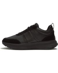 Fitflop - F-Mode Flow Leather Trainers - Lyst