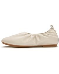 Fitflop - Delicato Poise Leather Ballerinas, Cream, Size: Uk - Lyst