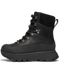 Fitflop - Neo-D-Hyker Waterproof Fleece-Lined Walking Boots Leather/Suede/Rubber - Lyst