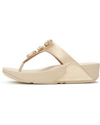 Fitflop - Lulu Ultra-Jewel Metallic Toe-Post Sandals - Lyst