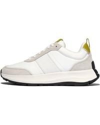 Fitflop - F-Mode Flow Fabric/Suede/Leather Trainers Leather/Suede/Fabric Polyester - Lyst