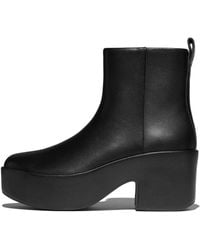 Fitflop - Platfforms Leather Heeled Ankle Boots - Lyst