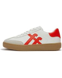Fitflop - The Dash T-Toe Leather Trainers - Lyst