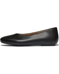 Fitflop - Delicato High-Cut Soft-Leather Ballerinas - Lyst