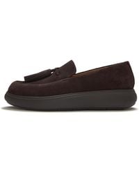 Fitflop - Iq-Comff Suede Tassel Loafers, Mix, Size: Uk - Lyst