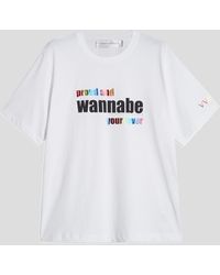 Victoria Beckham Proud And Wannabe Your Lover T-shirt - White
