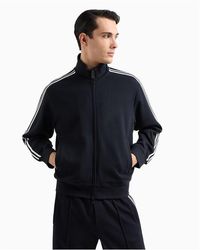 Emporio Armani - Technical Fabric Tracksuit Top - Lyst